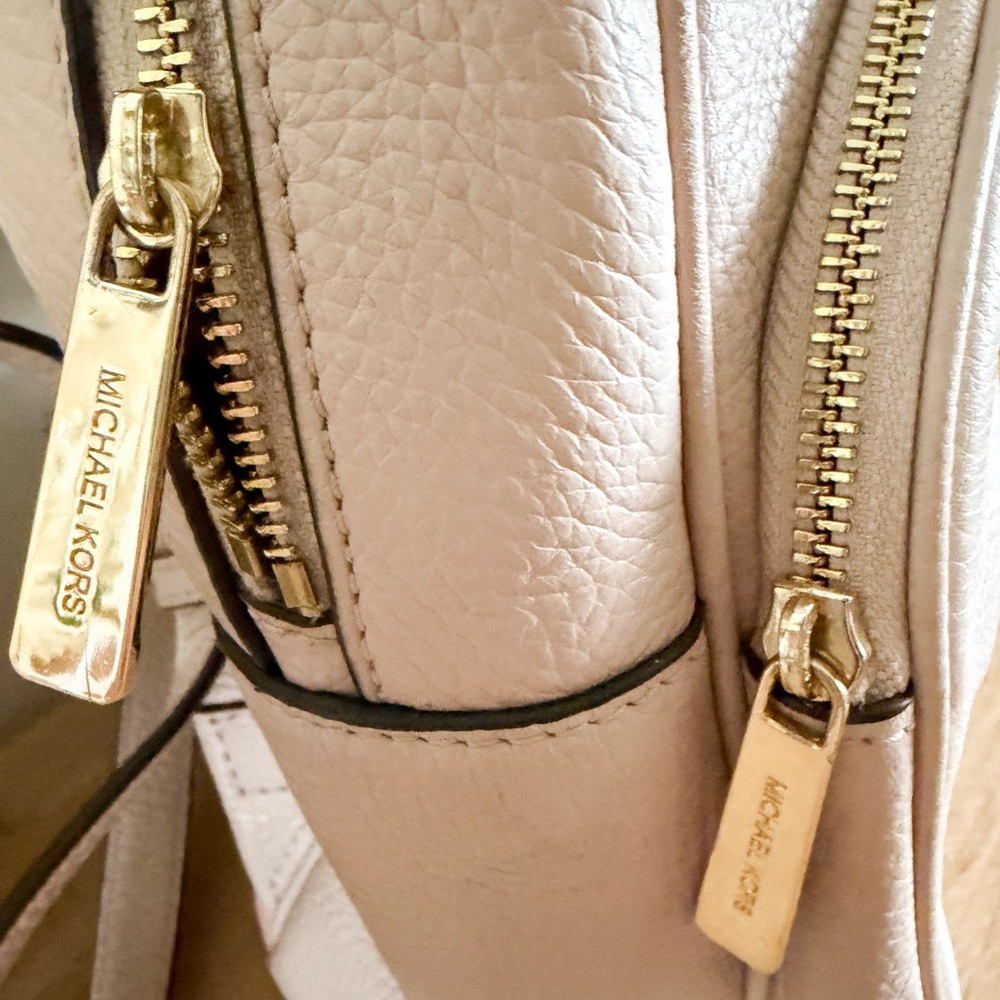Michael Kors Pebbled Leather Backpack - Soft Blush - Picture 2 of 7